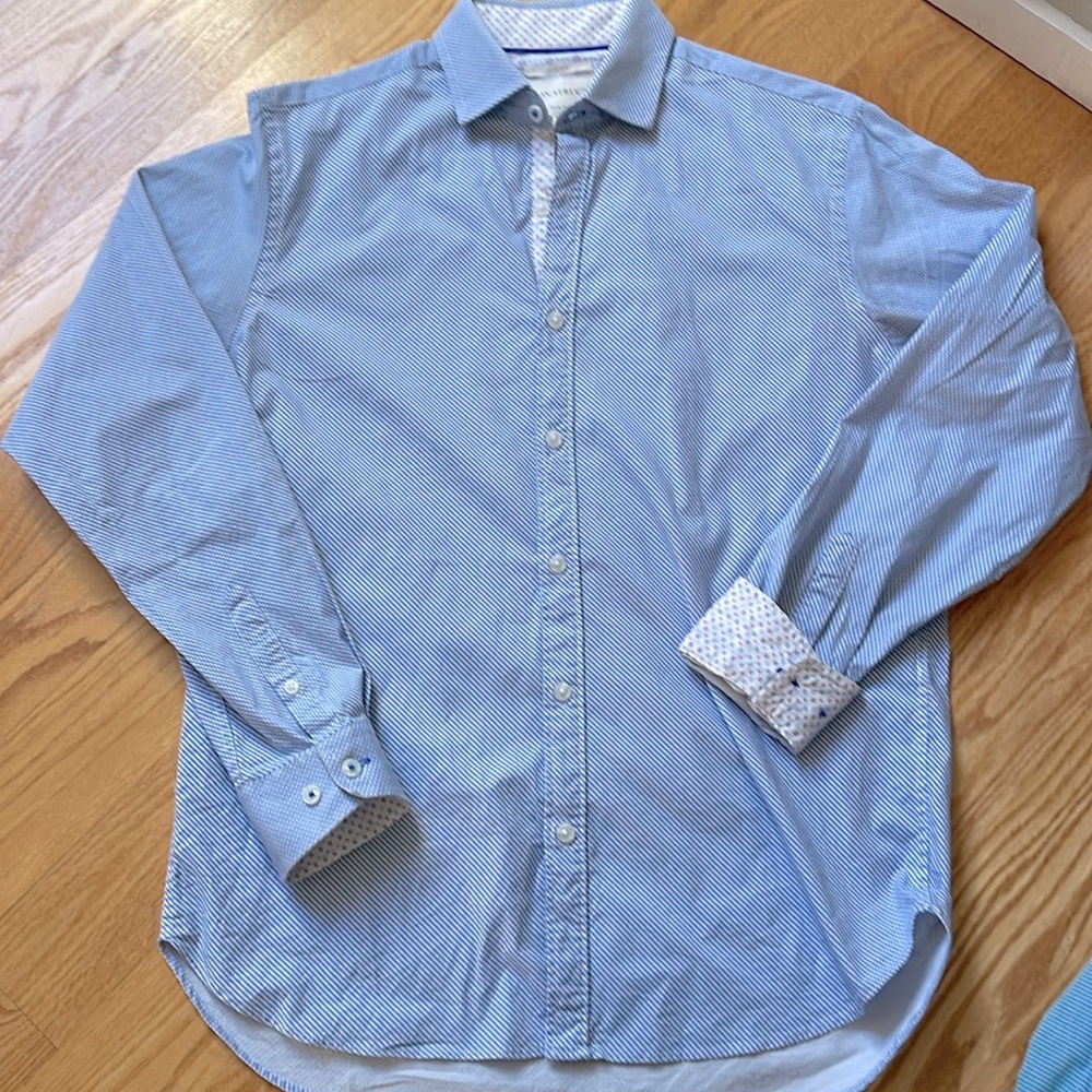 Con.Struct Slim Fit Flip Cuff Shirt 15.5 34/35